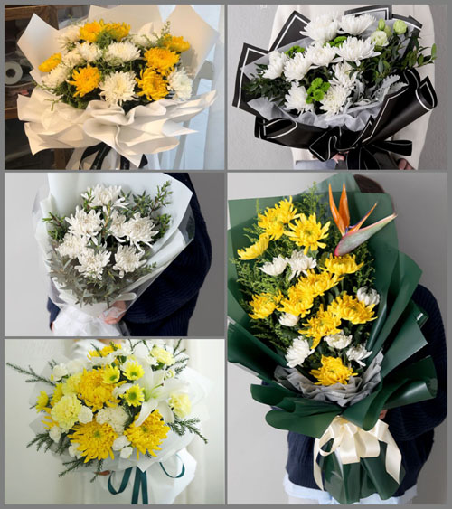 四川达州万源市黄钟镇白事花束代送
